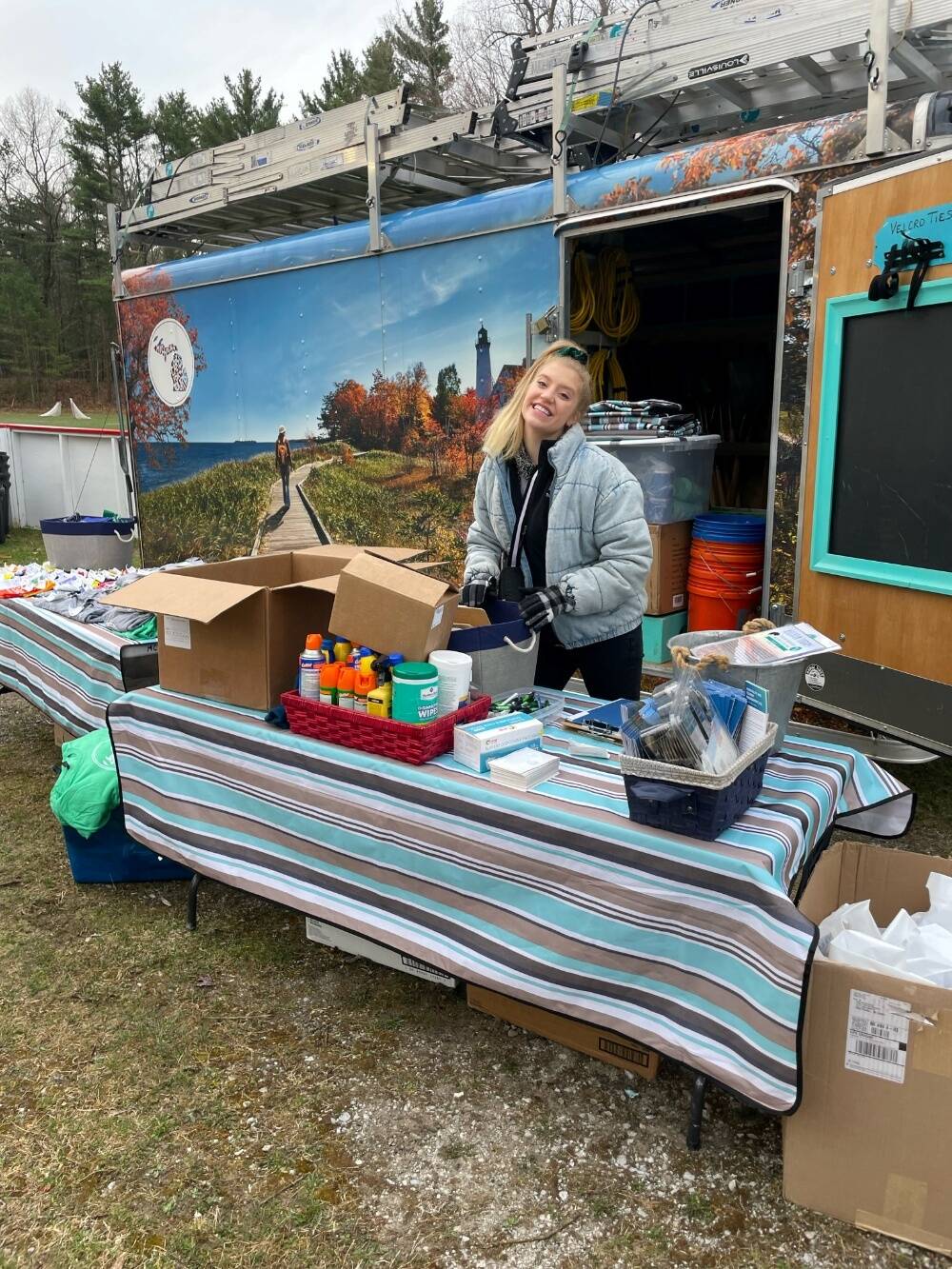 Charter School Students Volunteer with Michigan Cares for Tourism Project